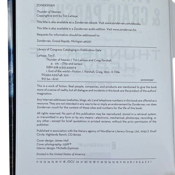 Thunder of Heaven Tim Lahaye The End Series Book 2 hardback with dust jacket - Picture 3 of 3